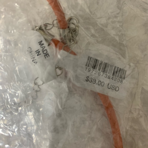 🧡NWT Free People Under The Sea Collar -Orange Heart Pendant Necklace 🧡 NWT - Picture 7 of 8